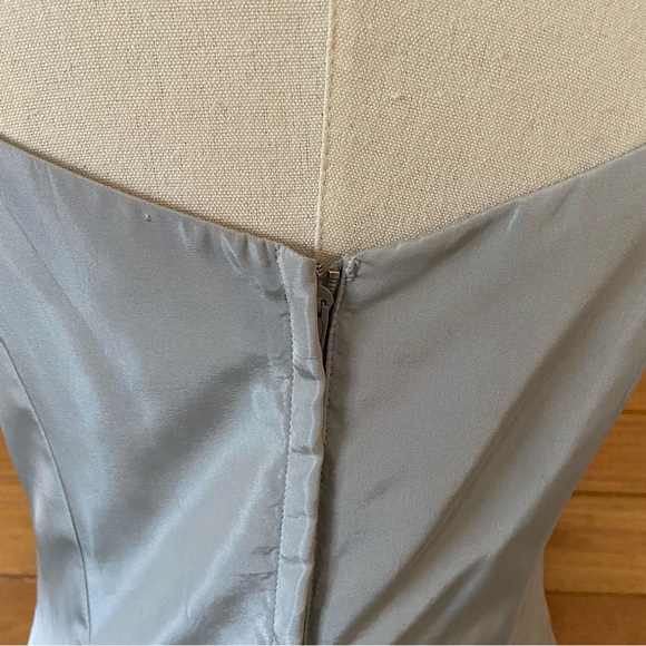 Mori Lee vintage 90s y2k silver ball gown quinceañera floral dress - Picture 6 of 8